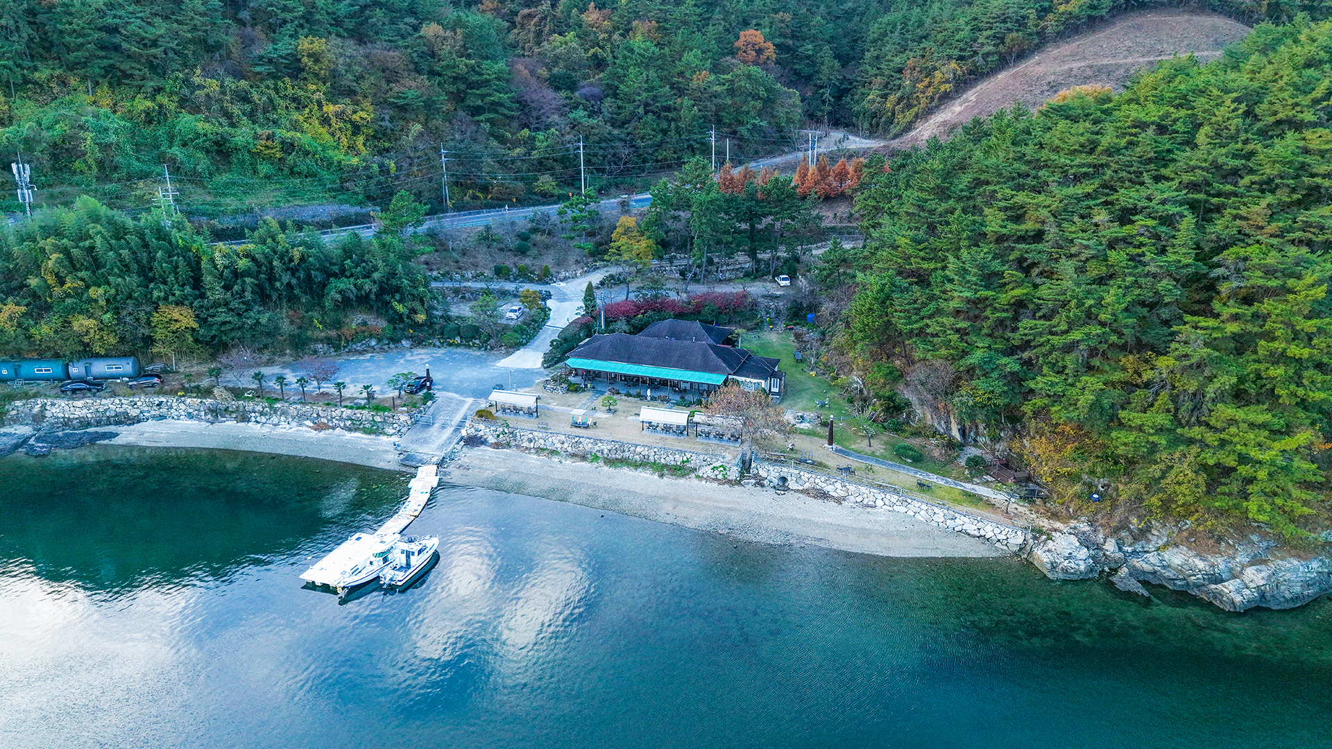 동진대교와 달뜨는 비오리